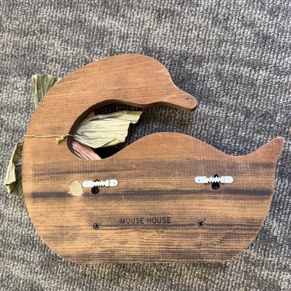 Vintage Wooden Goose Cottage Farmhouse Wall Floating Shelf Trinket Curio Decor